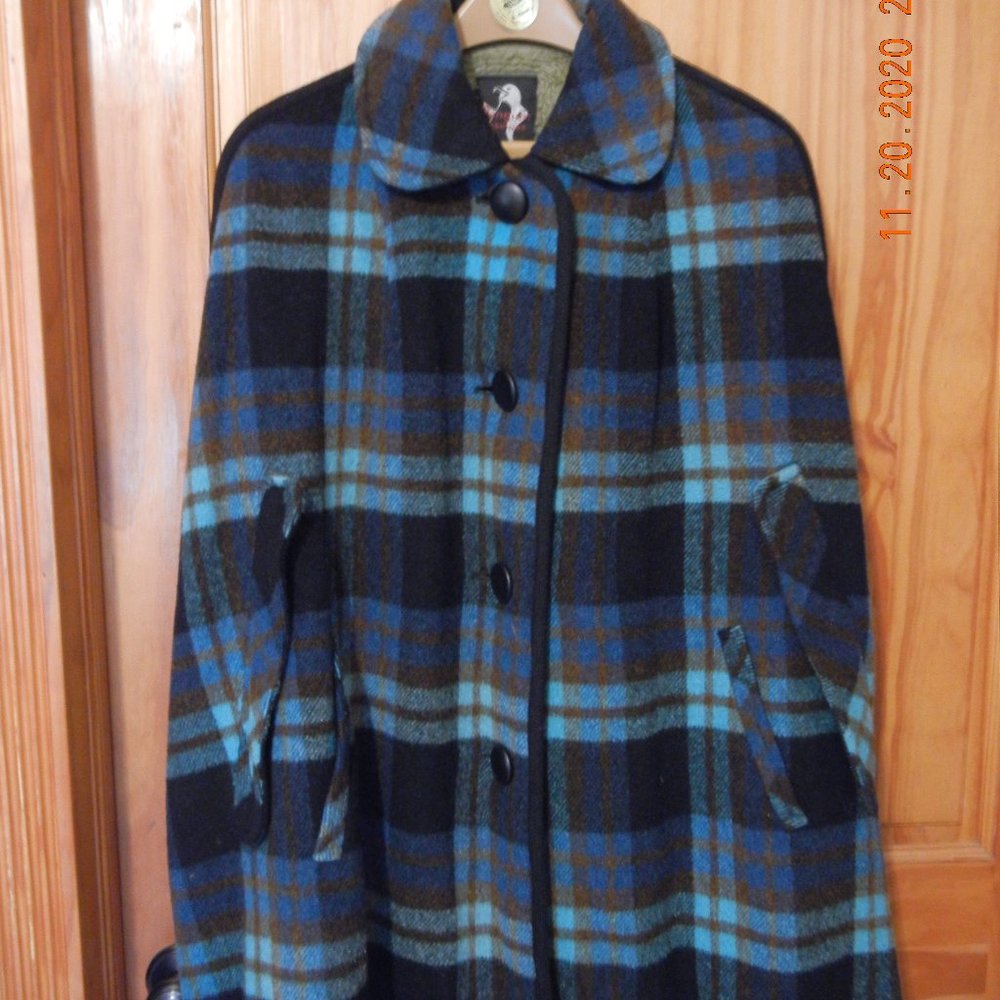 Vintage Retro Hippie Boho Cape/Coat Poncho sz L